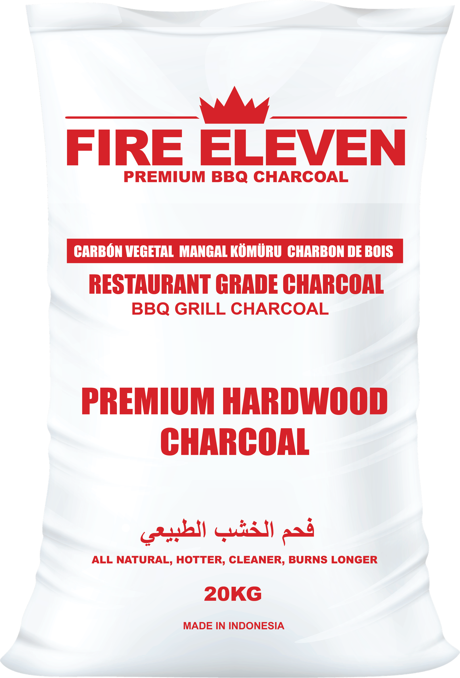 HARDWOOD LUMP CHARCOAL RED